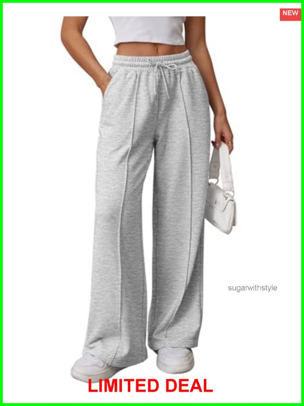 Womens Wide Leg Sweatpants High Waisted Baggy Lounge Pants